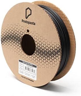 Filamento da impressora 3D Protopasta, filamento de PLA 1,75 mm, fibra de carbono preto ht plá, 3 kg de bobo