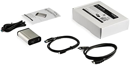 Startech.com HDMI para USB C Capture Dispositivo de Captura 1080p 60fps - UVC - Captura externa USB 3.0 Tipo -C/transmissão ao vivo - Adaptador de gravador de áudio/vídeo HDMI - Comp com USB -C/USB -A/Thunderbolt 3