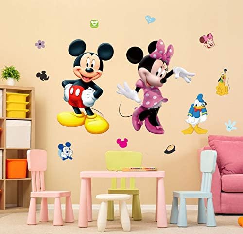 Mickey Minnie Mouse Kids Room Decor de Wall Sticker Cartoon Decalque Home 1PC