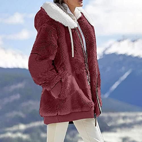 Foviguo Santa Casat, Winter Club de manga longa para mulheres clássicas com capuz confortável confortável suéter fofo de
