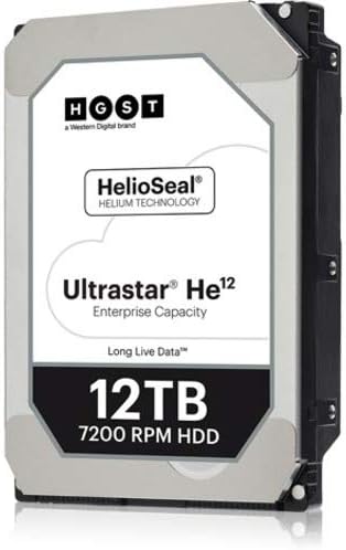 HGST 0F30145 3,5 polegadas 12TB ES 72000RPM 256MB SATA 6GB/S 512E Sed UltraStar He12 Bare