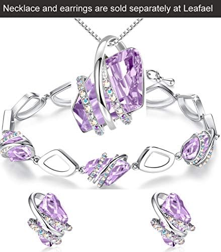 Lefael Wish Stone Link Charm Bracelet com cristais de pedra de nascimento, ouro rosa ou tone prateado, 7 +2