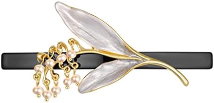 Zhuhw Headwear Hairpin traseiro da cabeça Clipe de clipe de clipe de cabelo elegante pearl pérola clipe de mola fêmea feminina