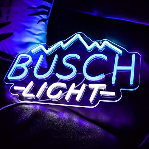 Busch Light Neon Signs 15,7 * 11 polegadas + Lua azul Sinais de néon 16,1 * 9,5 polegadas