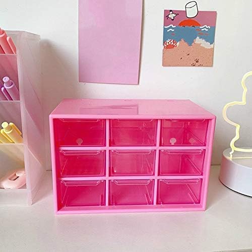 Caixas de armazenamento multi -grade Anncus organizador de gaveta plástica transparente Box de jóias de jóias Caixas de mesa de mesa de mesa decoração de quarto -decoração -