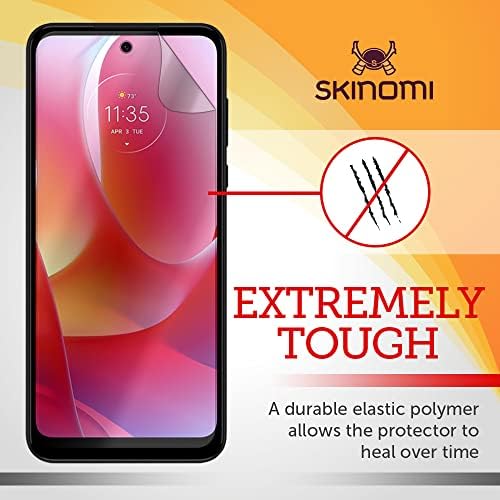 Protetor de tela fosco de Skinomi compatível com Motorola Moto G Power Anti-Glare Skin Matte TPU Anti-Bubble Film
