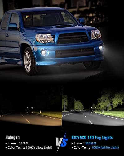 Bycyaco Nova versão LED LUZ DE NEVELO PARA DODGE RAM 1500 2002-2008 DODGE RAM 2500/3500 Caminhão de pickup 2003 2004 2005 2006 2007