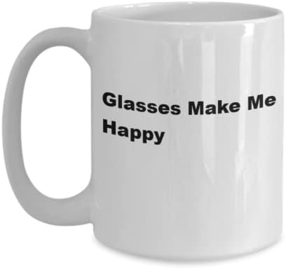 Presente para pessoas felizes - Presente para pessoas com óculos - óculos me deixam feliz - para amigos, familiares colegas de trabalho