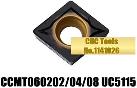 FINCOS CCMT060204/CCMT060208 UC5115, CCMT original 060204/08 Inserir carboneto para girar o suporte da ferramenta -: CCMT060208 UC5115)