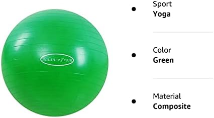 Balance de bola anti-burst e escorregadio resistente à bola de yoga bola de fitness bola com bomba rápida, capacidade de 2.000 libras