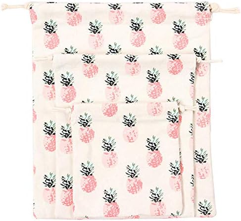 Ruih Pineapple Canvas Drago Pouch Gift Muslin Bag Sachet