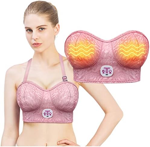 Máquina de aumento de mama de aquecimento de Izzya, 3 níveis de força massageador de mama sem fio Bra, melhora os problemas