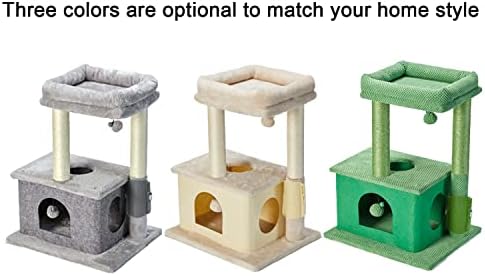 MECOOL CAT TREE, Postos de arranhões com condomínios CATOS TOLARES E TRANTOS DE BOLA DESLIGADOS, MASSAGEM BURCH 5IN1 Multi-Purposition