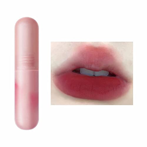 Xiahium Light Lip Gloss Tube Small Color Bullet Small Color Ogg Lip Lay Velvet Glaze Lip Lip Gloss Student Batom Durável