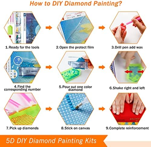 Kits de pintura de diamante 5D Tonzom