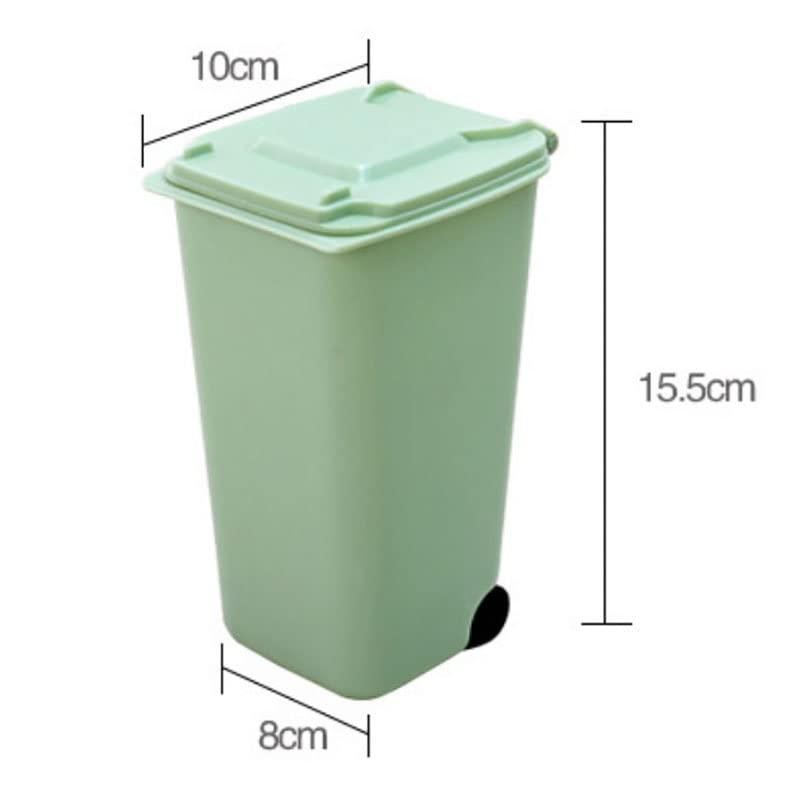 Douba Waste Bin Desktop Storage Box Home Garbage Basket Rechaner Trady Trash pode balançar o armazenamento do organizador da