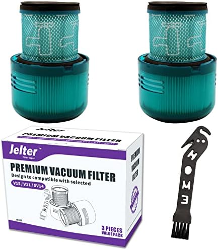 JELTER 2 PACK V15 Detectar Filtros Peças de reposição Compatível para Dyson V15 Filtro de post HEPA Detecta + SV14 Vacuums