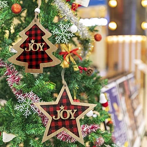 Novo produto de Natal Carta criativa de madeira estrela de natal árvore de Natal Pequena árvore de Natal Artesanato decorativo