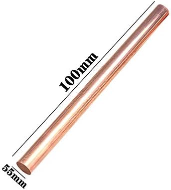 Lqsxjgrt puro cobre cu hastes de metal diâmetro de 55 mm de comprimento 100 mm