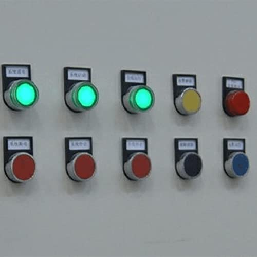OTHMRO 380V Indicador de sinal de LED Luz, 22mm/0,180 polegada diâmetro 3pcs ad16-22ds conchas de plástico vermelho+verde+painel