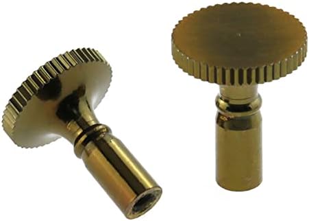 E-Outstanding 2pcs Antique Brass Suriled Chaves Lâmpada Turn Butt para o botão Turn Bloet, Bronze