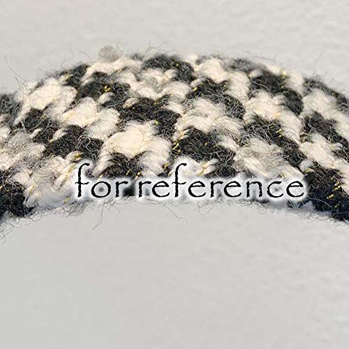 Gentil miaw 2 pcs tweed bandana larga para mulheres inverno vintage bandeira xadrez houndstooth impressão aros de cabelo