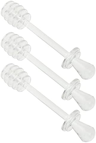 9pcs Beck: Spiral Clear Dispenser Kitchen Restaurant Molass de melaço de melaço mistura Mistura de suco de mel com calça de bebida de bebida de bebida de bebida derretida Ferramentas de agitadoras de bordo.