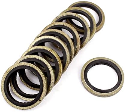 X-Dree 10pcs 14mmx20mm Anel de vedação de óleo de anel de borracha de borracha (10 unids 14mmx20mm Anillo de Metal Resistente