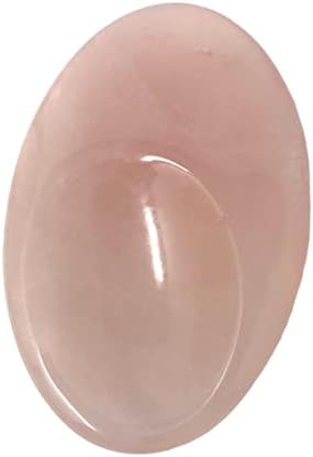 PEDRO DE POLUMO DE ESPOLHO DE ROSE QUARTZ 6cm - Cura Quartz Rose Crystal Thumb Presty Pedra Oval Palmo de bolso Gemos para terapia