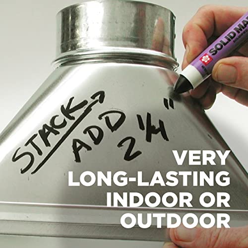 Marcadores de tinta sólidos Sakura com ponta de torção - canetas de marcador permanente de baixa temperatura - janela, madeira e marcador