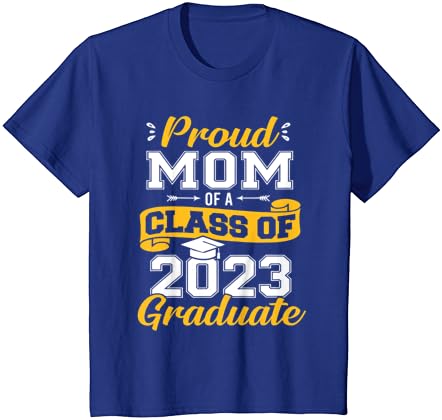 Mãe orgulhosa de uma turma de uma camiseta de formatura sênior de 2023 graduação