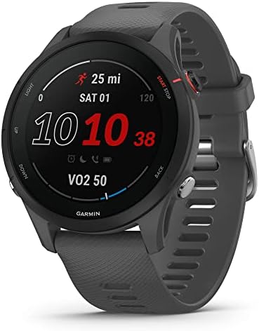 Garmin Forerunner® 255, GPS executando smartwatch, slate cinza e hrm-pro plus, monitor de freqüência cardíaca de cinta