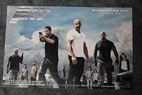 Fast Five 2011 D/S Advance Rolled Movie Poster 11x17