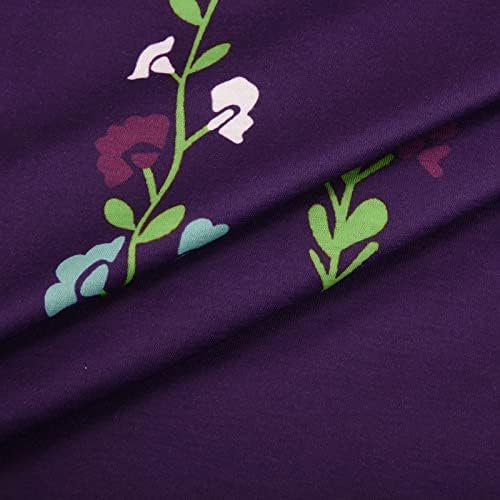 T-shirt de moda feminina túnica de túnica floral étnica Tampes de manga curta de pescoço 2023 blusas casuais de verão