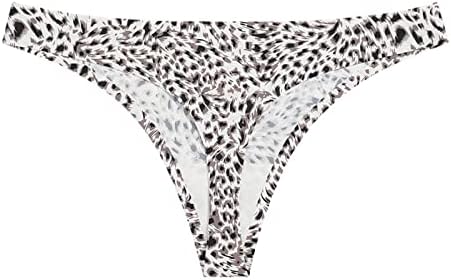 Lengariço de leopardo G-strings para mulheres sexy sacanagem sem costura de calcinha de calcinha de biquíni de fitness