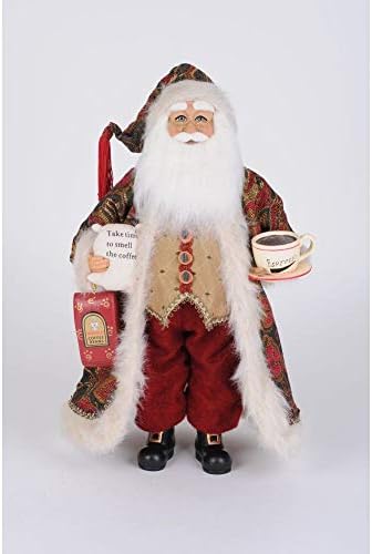 Karen Didion Originals Crakewood Coffee Santa Claus estatueta
