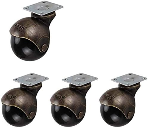 HJRD rodas de rodízio, 4pcsNoTerers Ballers 2 polegadas 50mm Antiquenocerers Placa fixa rodas giratórias universais/sem
