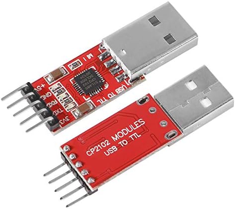 ATNSINC 3PCS CP2102 USB 2.0 A TTL 5PIN Adaptador serial USB para TTL Módulo de conversor serial para UART STC 3.3V e 5V com