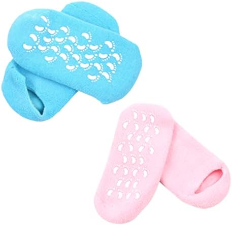 Hemoton 2 pares meias para botas de garotas de pedicure meias de spa meias de salto de salto para mulheres protetores de salto salto