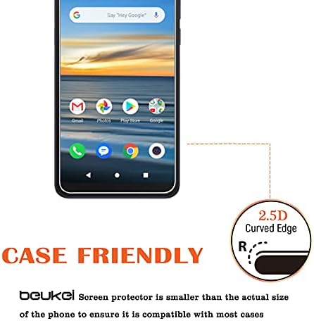 beukei compatível para alcatel lumos / alcatel axel protetor de protetor de vidro temperado, sensível ao toque, amigável