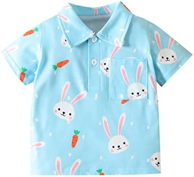 Camiseta infantil camisa de lapela de lapela de manga curta camisas de verão moda camisetas brilhantes botão floral