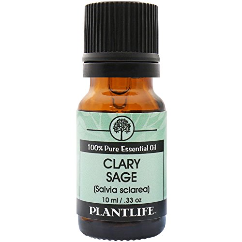 Óleo essencial para aromaterapia com aromaterapia com Clary Sage Plantlife - direto da planta pura grau terapêutica