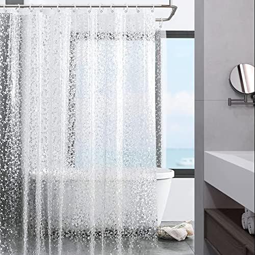 Cortina de chuveiro de 180x70 Aatter todos os envolvimentos em torno das cortinas de chuveiro da banheira de clawfofo