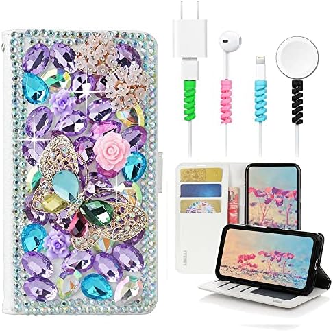 STENES BLING PALLET CHEP COMPATÍVEL COM ONEPLUS NORD N200 5G CASE - ENLISHO - 3D Flores de borboleta de borboleta artesanal