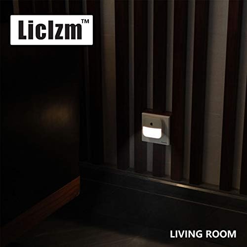 Liclzm LED Night Lightures Projector Dim & Dusk Dawn Sensor for Kids Home 2 Pack