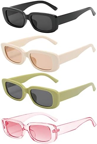 Óculos de sol retângulo Bojod para mulheres óculos de sol de moda retro