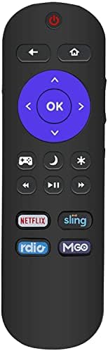 Universal Remote Control Compatible with All Insignia Roku TV NS-55DR420NA16 NS-50DR710NA17 NS-48DR510NA17 NS-48DR420NA16 NS-43DR710NA17 NS-40DR420NA16 NS-39DR510NA17 NS-32DR310NA17 NS-24ER310NA17