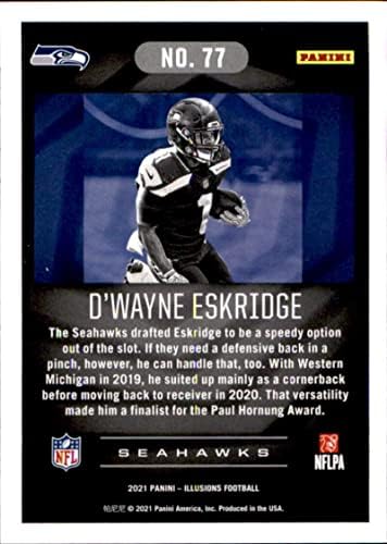 2021 Panini Illusions 77 D'Ali Wayne Eskridge Seattle Seahawks RC ROOKIE NFL Futebol Card