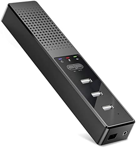 Dloett 3 em 1 alto -falantes de computador com microfone e hubs Presidente da conferência USB, PC MIC para videoconferência