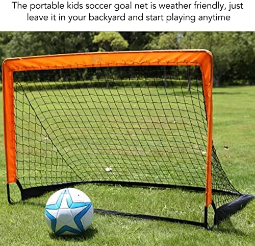 Luqeeg Soccer Goal Goal portátil Rede de futebol portátil com bolsa de transporte para crianças e adultos, equipamento de